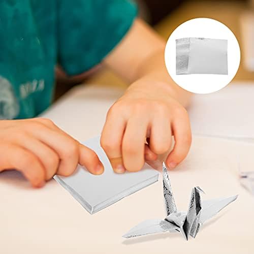 Cabilock crveni metalni papir za pakiranje 100pcs origami papir listova za obnavljanje preklopivih papira za umjetnost i zanat projekt