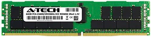 A-Tech 64GB memorijska ramba za Dell PowerEdge R640 - DDR4 2933MHz PC4-23400 ECC registrovani RDIMM 2RX4 1.2V - Modul za nadogradnju