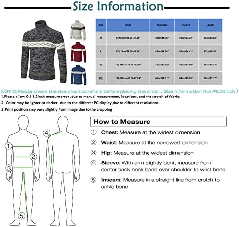 Muški džemper plus veličina turtleneck dugih rukava tanka pulover Dukshirt Bluza Top džemper plus veličine
