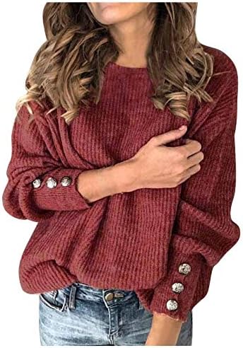 Ymosrh Ženski džemperi Ležerne prilike 2022. Pulover okrugli vrat Topli dugi rukav džemper s vratom Tunički džemper mekan