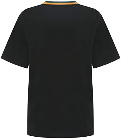 Pinklove Kratka Rukava T Shirt Ženska Ljetna Majica Elegantna Casual Shirt Print Smiješne Sportske Majice Vintage Pamuk Stretch Top