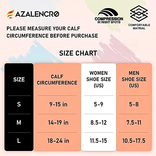 AZALENCRO 2.0 Snaga kompresije za muškarce i žene, 20-30mmgh podrška za atletski, trčanje, cirkulaciju