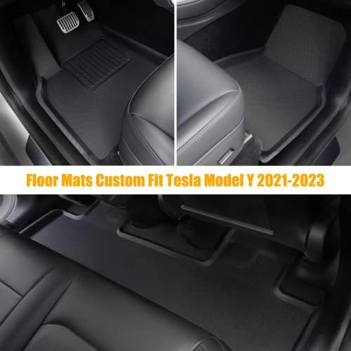 Tesla Model Y Floor Mats Tesla Model y Sve vremenske prostirke 2023 2022 2021 2020 Tesla Model Y Dodatna oprema protiv klizanja Vodootporni