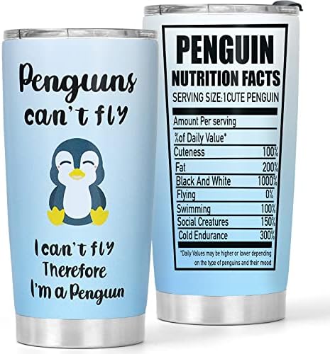 Penguin Pokloni - 20oz pingvin Prevozni pokloni za ljubitelje pingvina - slatki rođendan božićni pokloni za ljubitelje pingvina -