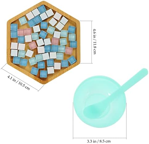 COHEALI mozaik stakleni komadi DIY mozaik Coaster kit stakleni mozaik pločice sa šesterokutnom pločom zdjela čaša Mat kalupi Craft