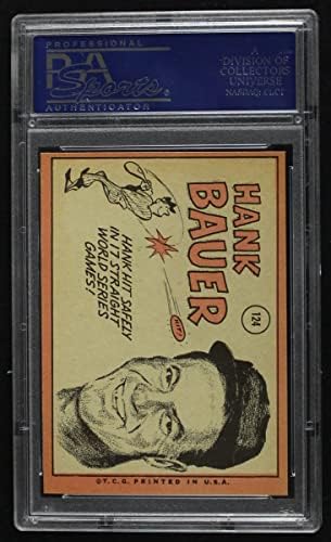 1969 TOPPS 124 Hank Bauer Oakland Atletika PSA PSA 8.00 Atletika