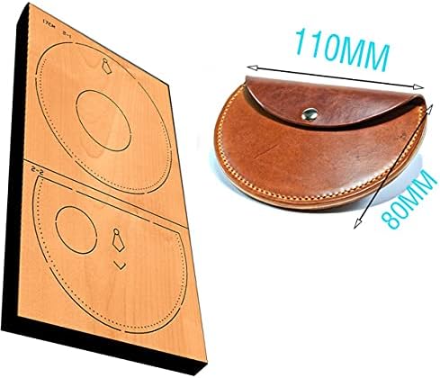 Welliest 1 set kožnih rezač kože Japan čelični oštrica kožni kalup za kožni kalup - okrugla slatka jednostavna izrada torbica za torbu