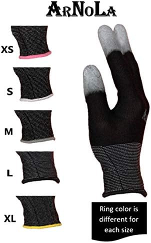 Arnola 2 i 5 i 20 parova Crne antičke rukavice Top Fit FingertIP 13G karbonska vlakna PU presvučene ESD sigurnosne radne rukavice