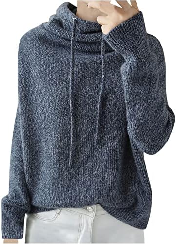 Žene prevelizirani turtleneck pulover pulover džemperi Chunky pleteni džemper s dugim rukavima na vrhu Casual Loose Fit Jumper