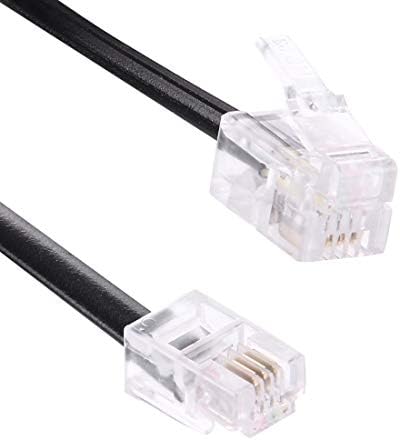 LUOKANGFAN LLKKFF Computer Network Products 4 Core mužjak do muškog RJ11 Proljetni stil Telefon Extension kabel kabela kabela zavojnice,