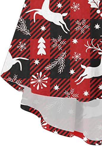 Božić Vintage Haljina Ženski V Vrat Dugi Rukav Visoka Niska Haljina Krzneni Zimske Večernje Koktel Haljine Santa Haljine
