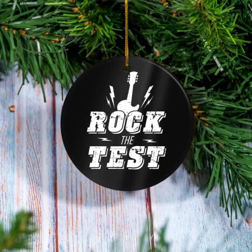 Personalizirana Imena Parova - Rock The Test Profesor Nastavnik Ornament-Božićno Drvce,, Porodične Tradicije, Dekoracija Kuće, Poklon