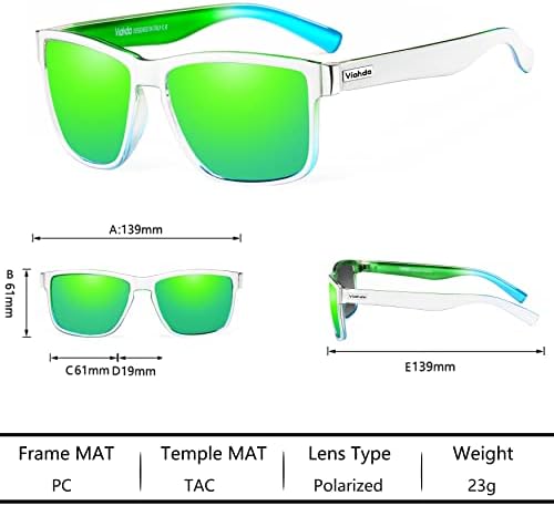Viahda Polarizirani sportovi sunčane naočale za muškarca Biciklizam trčanje Ribolov Golf Modne Sunčane naočale žene HD6009