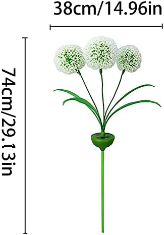 Solarna vanjska svjetla Vrtni dekor vanjski vodootporni suncokret solarni svjetiljke maslačak cvjetni svjetla za vrt, vrtlog, dvorište,