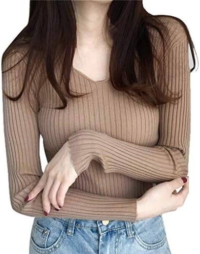 Ženski proljetni džemperi dugi rukav topli džemper vrhovi dugih rukava košulja dno dno dno džemper 2023