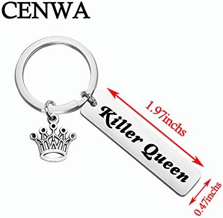 CENWA Killer Queen privjesak za ključeve inspirativni poklon za fanove