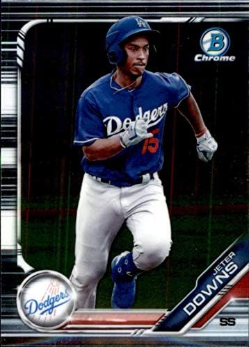 2019 Bowman Chrome Chrome BDC-114 Jetter Downs RC Rookie Los Angeles Dodgers MLB bejzbol trgovačka kartica