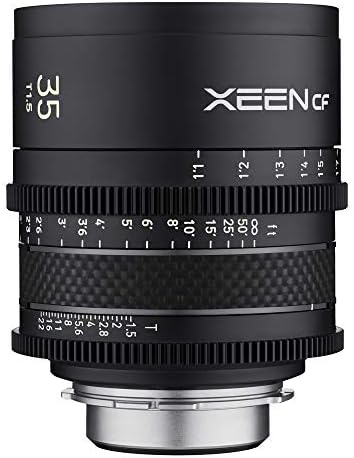 XEEN CF Cinema 35mm T1. 5 Canon EF Full Format-profesionalni Cine sočivo - cilindar za karbonska sočiva-Izuzetno kompaktan i lagan