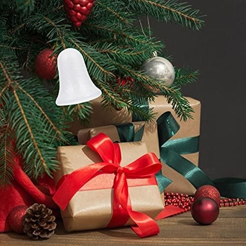 HealFy 10pcs Božićni zanat pjene Jingle Bell ukrasi Xmas Polystrene Bijela pjena za pletene modeliranje Xmas Party Favors