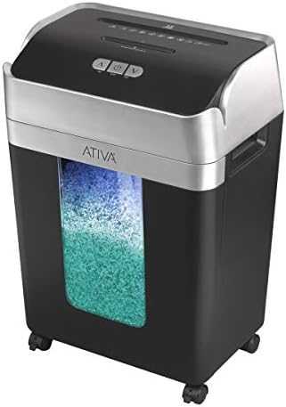 Ativa™ - Shredder-14-List Super Micro-Cut Shredder - 0.07 x 0.39 - crna / srebrna