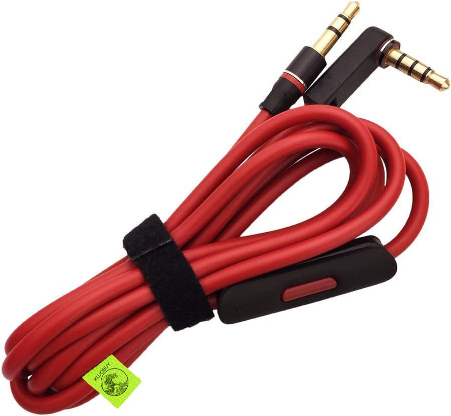Kujobuy Zamjenska žičana kablska kabela Kompatibilna sa slušalicama Studio Solo Pro Wireless Executive sa linijskim mikrofonom i kontrolom