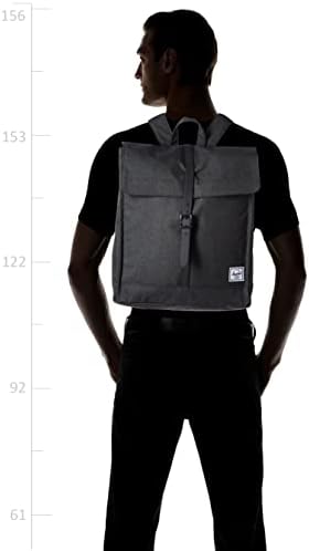 Herschel City ruksak, crna križa / crna guma, srednje zapremine 14.0l
