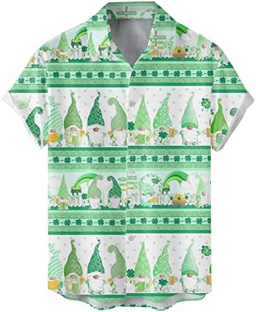 Muška St. Patrick Dan dugme down Shirt Vintage Bowling kratki rukav Hawaiian Casual dugme Down Shirt meke majice