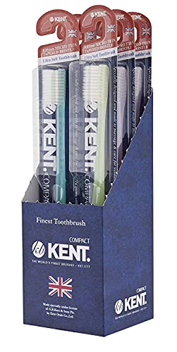 [Kent] Kompaktna mala glava Extra Mekana četkica za zube za osjetljive zube, desni za odrasle i tinejdžere sa narukvicama -