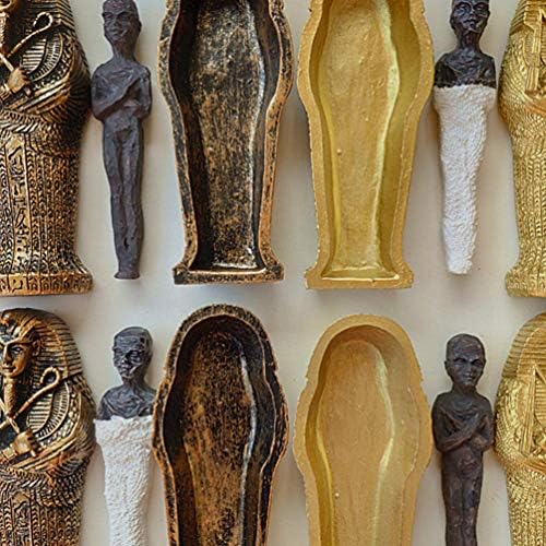 Besposlovni obloženi dodaci Drevni egipatski artefakt Kolekcionarni Bog iz podzemlja Anubis Sarcophagus Lijesna mama umetanje figurine