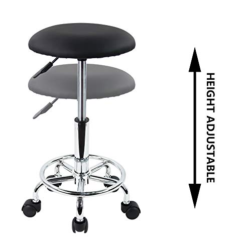 Kktoner okretna valjkasta stolica sa osloncem za noge podesiva po visini PU kožni Salon Vanity Spa masaža kancelarijska stolica za
