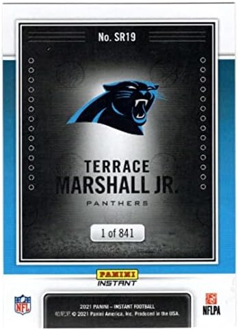 Terasa Marshall RC 2021 Panini Instant Spotlight Rookie / 841 SR19 Panthers Cond NFL Fudbal