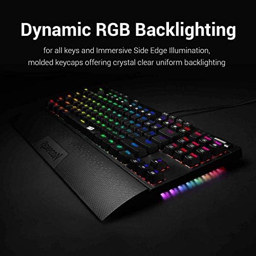 Redragon K588 RGB pozadinskim osvjetljenjem mehanički Gaming tastatura sa programabilnih tipki makro snimanje optički plavi prekidači
