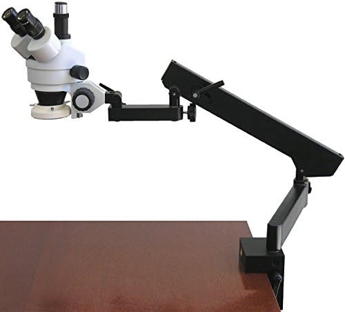 Amscope SM-6TZ-FRL profesionalni Trinokularni Stereo Zoom mikroskop, okular WH10x, uvećanje 3,5 X-90X, zum objektiv 0,7 X-4,5 X, fluorescentno