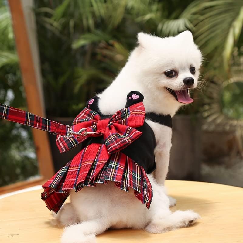 WALNUTA pet pojas prsluk prsluk olovni Set sa Tutu čipkasta suknja Out Party vjenčani pas mali štene ovratnik kostim Chihuahua Mopsi