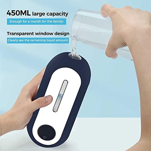 DEIOVR HAMSING BESPLATNO PUNJENJE PESTE SOAP SOAP Podesiva 3 nivoa Električni senzor Sapun za raspršivač zida 15.2oz / 450ml