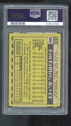 1990. apps 336 Ken Griffey Jr. All-Star Rookie PSA 9 Ocjenjivanu bejzbol karticu MLB mint