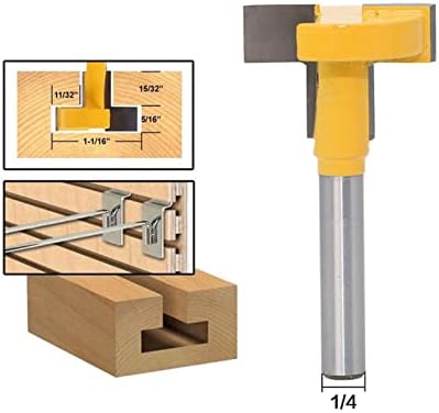 Lrjskwzc bitovi za Usmjerivače 1pc 6.35 mm T-Join nož za prorezivanje T-Slot Glodalica za drvo rezač svrdla za alate za obradu drveta