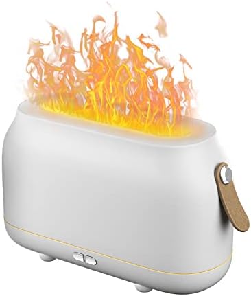 Joylifetech Plamen Humidifier, Esencijalni difuzor ulja 180ml sa lampicom od plamena, ultrazvučni ovlaživač vatrogasaca sa automatskom