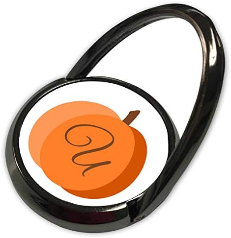 3Droza Marke City - tipografija - Monogram kurzivni u unutar narančaste bundeve na bijeloj pozadini. - telefonski prsten