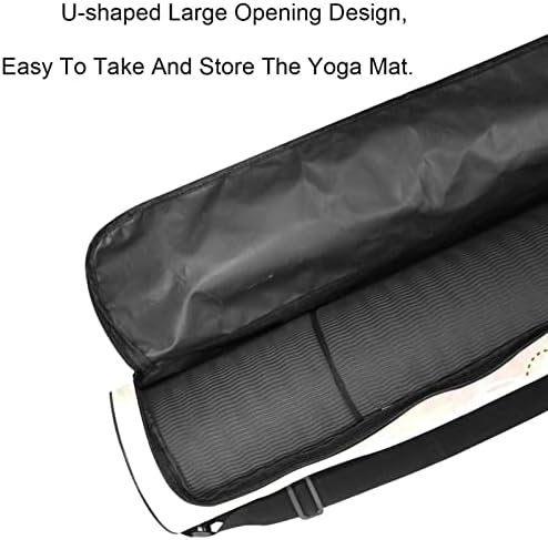 RATGDN Yoga Mat torba, Fantasy Pink Tulip Vježba Yoga Mat Carrier full-Zip Yoga Mat torba za nošenje sa podesivim remenom za žene