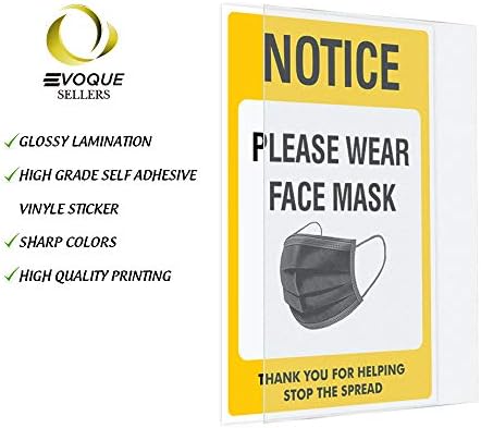 Potrebna maska ​​za lice Potrebne naljepnice za naljepljivanje paketa od 03 nosite masku za lice prije ulaska naljepnice veličine