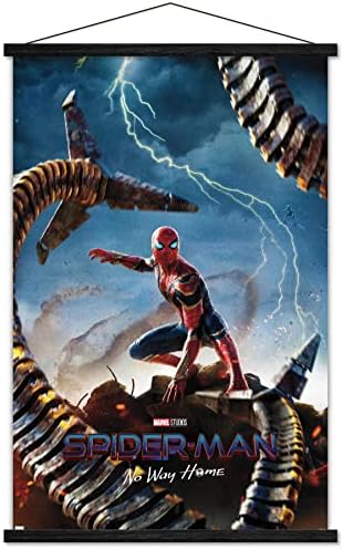 Trendovi Međunarodni Marvel Spider-Man: No Way Home-teaser Wall Poster, 22.375 x 34, Premium print i Black Hanger Bundle