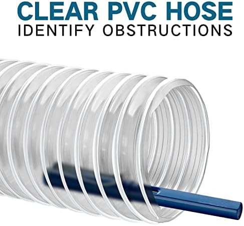 2-1 / 2 20 'crijevo za sakupljanje od jakih PVC prašine, otporna na PVC Crevo za sakupljanje prašine, fleksibilan Clear PVC crevo