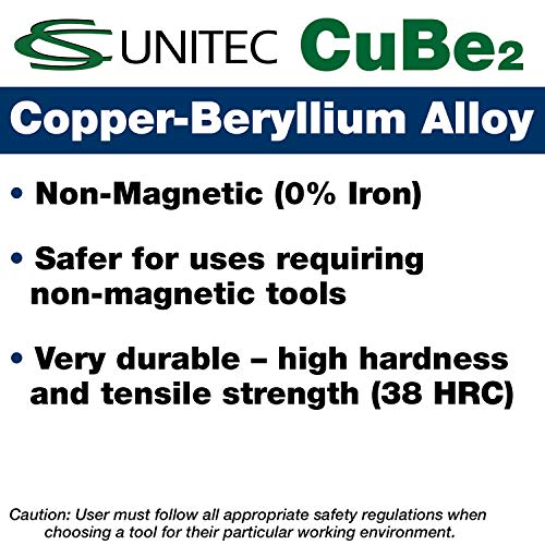 CS Unitec | Bakar-Beryllium Phillips Head Industrial odvijač | Ne-krepovi, ne-magnetni, otporan na koroziju | 3,5 mm Tip x 4 okrugli