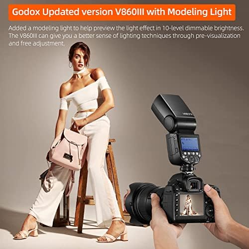 GODOX V860iii-s Blic kamere ttl 76WS 1 / 8000s HSS GN60 1.5 s Vrijeme recikliranja, 480 Blica pune snage, lampa za modeliranje 5300k±200k