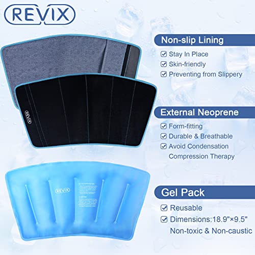 REVIX XL Shin udlaga leda za ozljede za višekratnu upotrebu i hladni Gel za koljeno kompresijski Steznik za koljeno za artritis