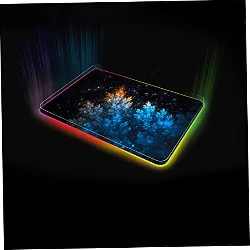 Mobestech 1pc LED podloga za tastaturu podloga za igranje podloga za miš sa svetlosnom podlogom Tabela Mat Symphony RGB Pad