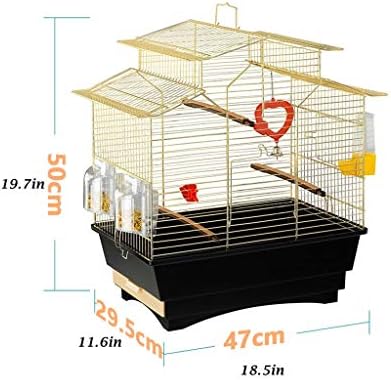 Razzzum veliki kavez od nehrđajućeg čelika Bird kavez veliki papažni kavez sitni golub Villa Metal Bird Cage Prijenosni male veličine