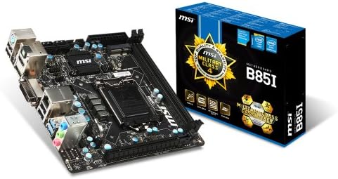 MSI LGA1150, Intel B85, SATA 6GB / S, USB 3.0, 1 PCI-E i Mini-ITX matična ploča B85i