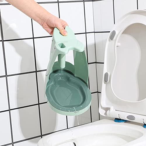 WC klip i četka za zdjelu Combo za čišćenje kupatila, zelena, 1 Set od CQ acrylic